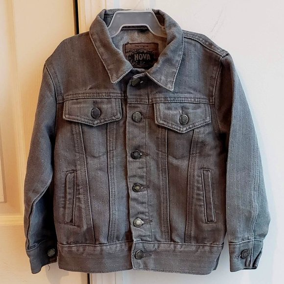 🧸 3/$20 - Hova Kids Gray Denim Jean Jacket - Picture 1 of 4